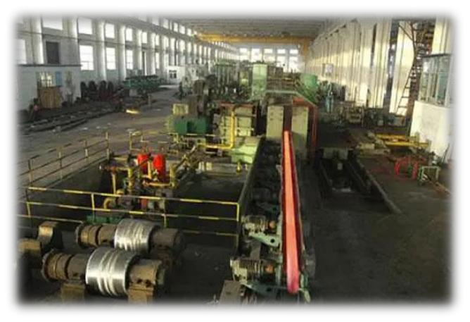 hot rolling production line for nickel alloy pipe materials